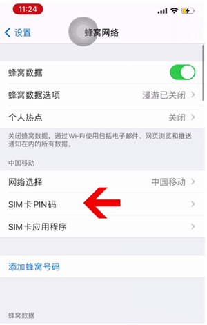 缙云苹果14维修网分享如何给iPhone14的SIM卡设置密码 