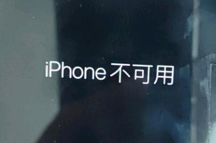 缙云苹果服务网点分享锁屏界面显示“iPhone 不可用”如何解决 